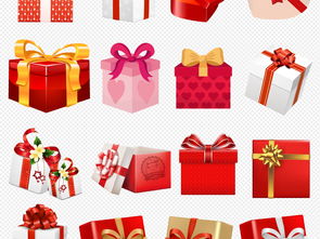 禮品禮物盒紅包彩帶pnd透明設(shè)計(jì)元素圖片下載png素材 其他