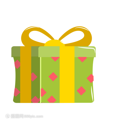 卡通禮物盒子免摳圖