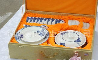 精品餐具套裝 庭院飄香青花56頭骨瓷餐具 國標一級 禮品餐具套裝價格 廠家 圖片