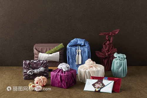 正統派硬面有好運的采購產品袋子包裝布禮物韓國