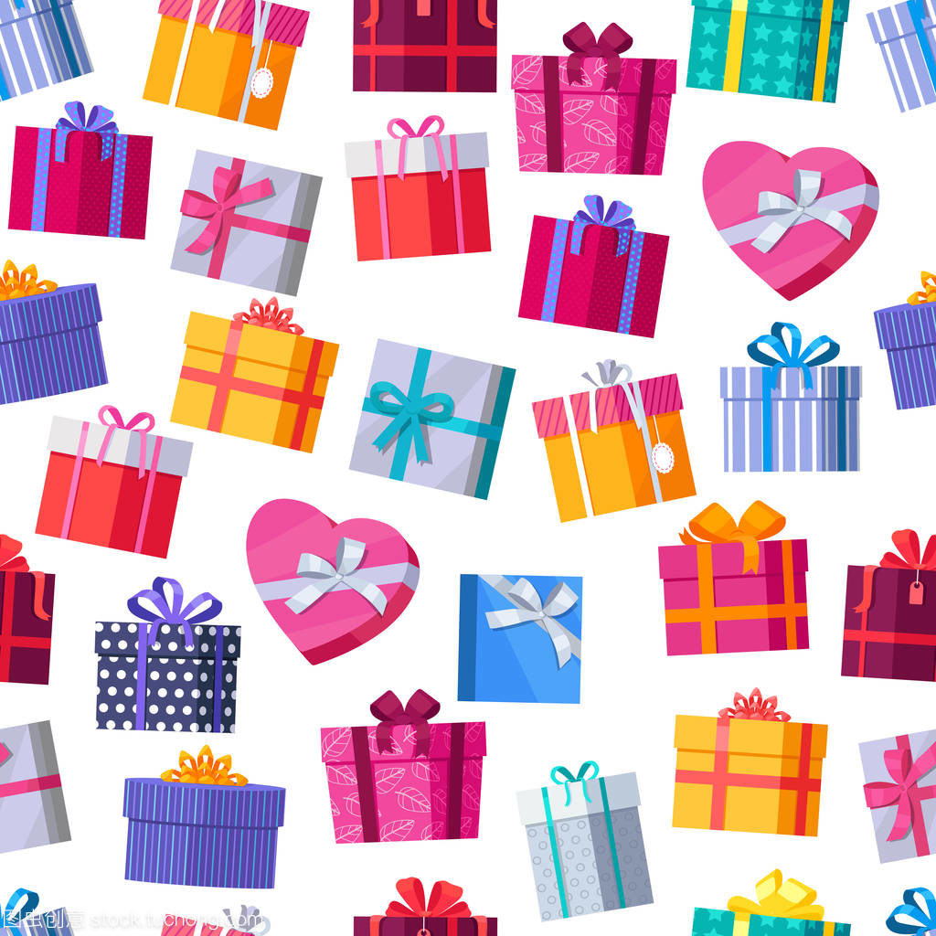 無縫模式禮品盒用絲帶和蝴蝶結(jié)