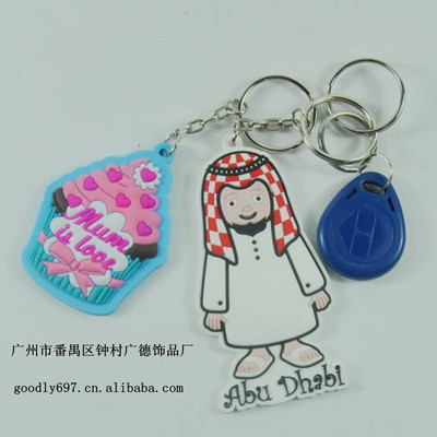 PVC手機(jī)公仔配件與軟膠卡通禮品鑰匙鏈 廣州市番禺區(qū)鐘村廣德飾品廠的特色產(chǎn)品